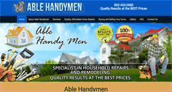 Desktop Screenshot of ablehandymen.com