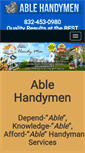 Mobile Screenshot of ablehandymen.com