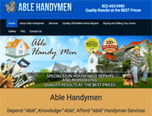 Tablet Screenshot of ablehandymen.com
